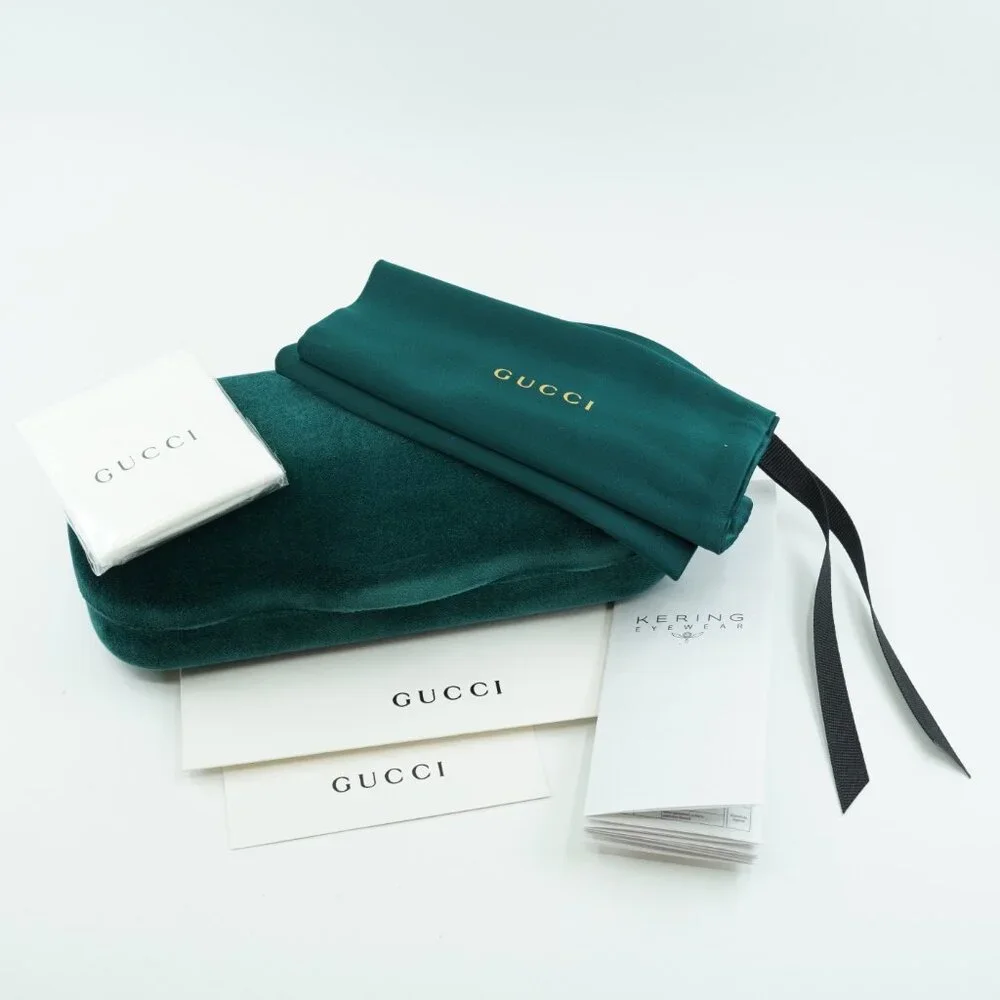 🕶️ New Gucci GG1736S 004 Sunglasses - Black Frame,Yellow with GG Pattern Lenses